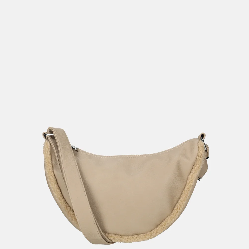 Firenze crossbody tas teddy taupe bij Duifhuizen