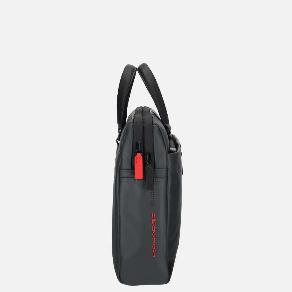 Piquadro Urban laptoptas 15 inch grey nero bij Duifhuizen