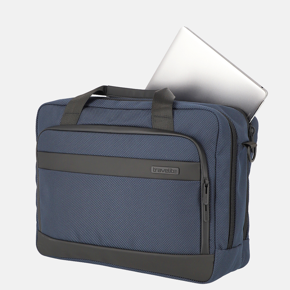 Travelite Meet laptoptas 15.6 inch navy bij Duifhuizen