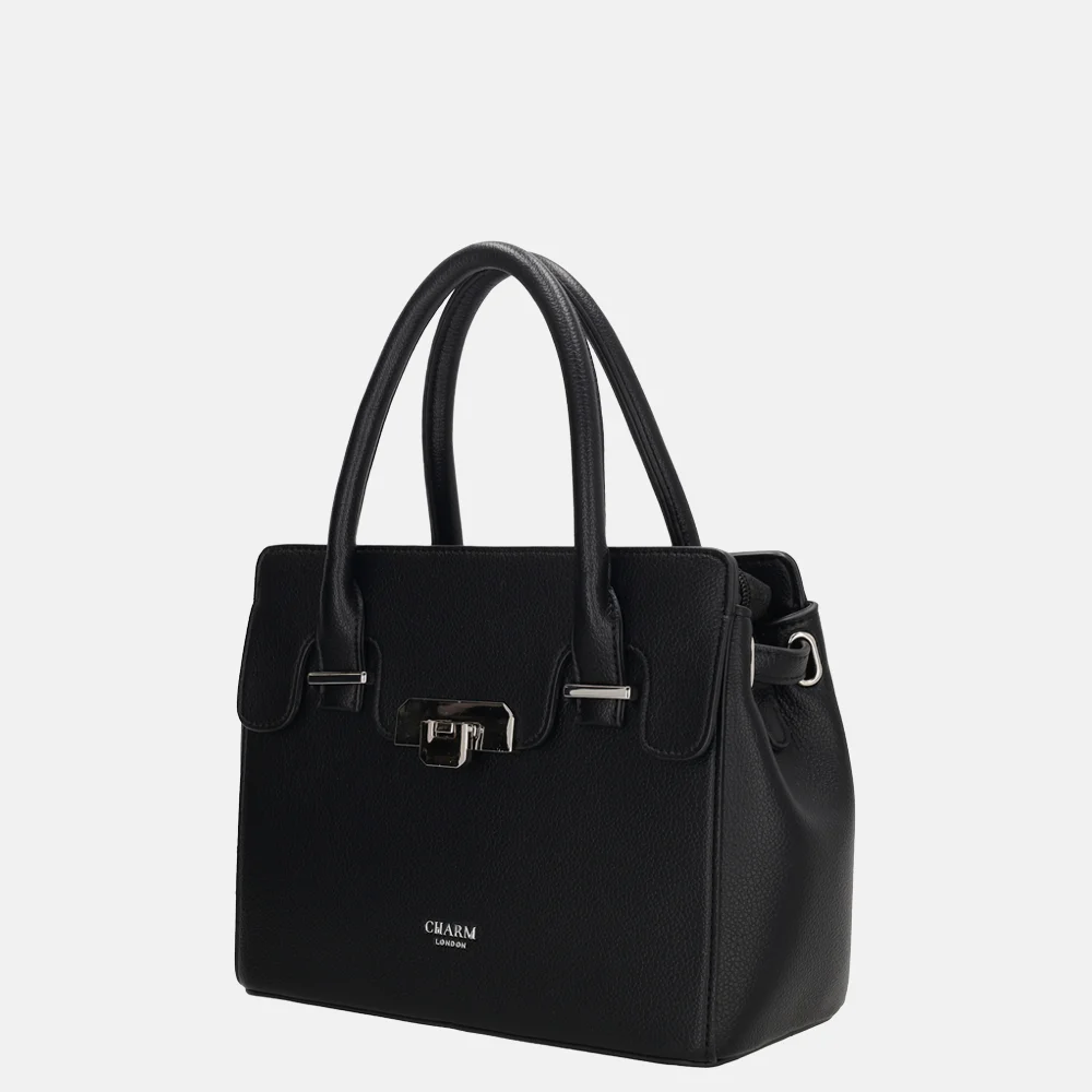 Charm London Soho handtas classic S zwart bij Duifhuizen