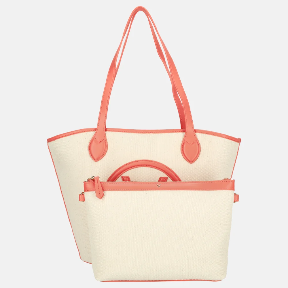 Valentino Bags Covent shopper natur/coral bij Duifhuizen