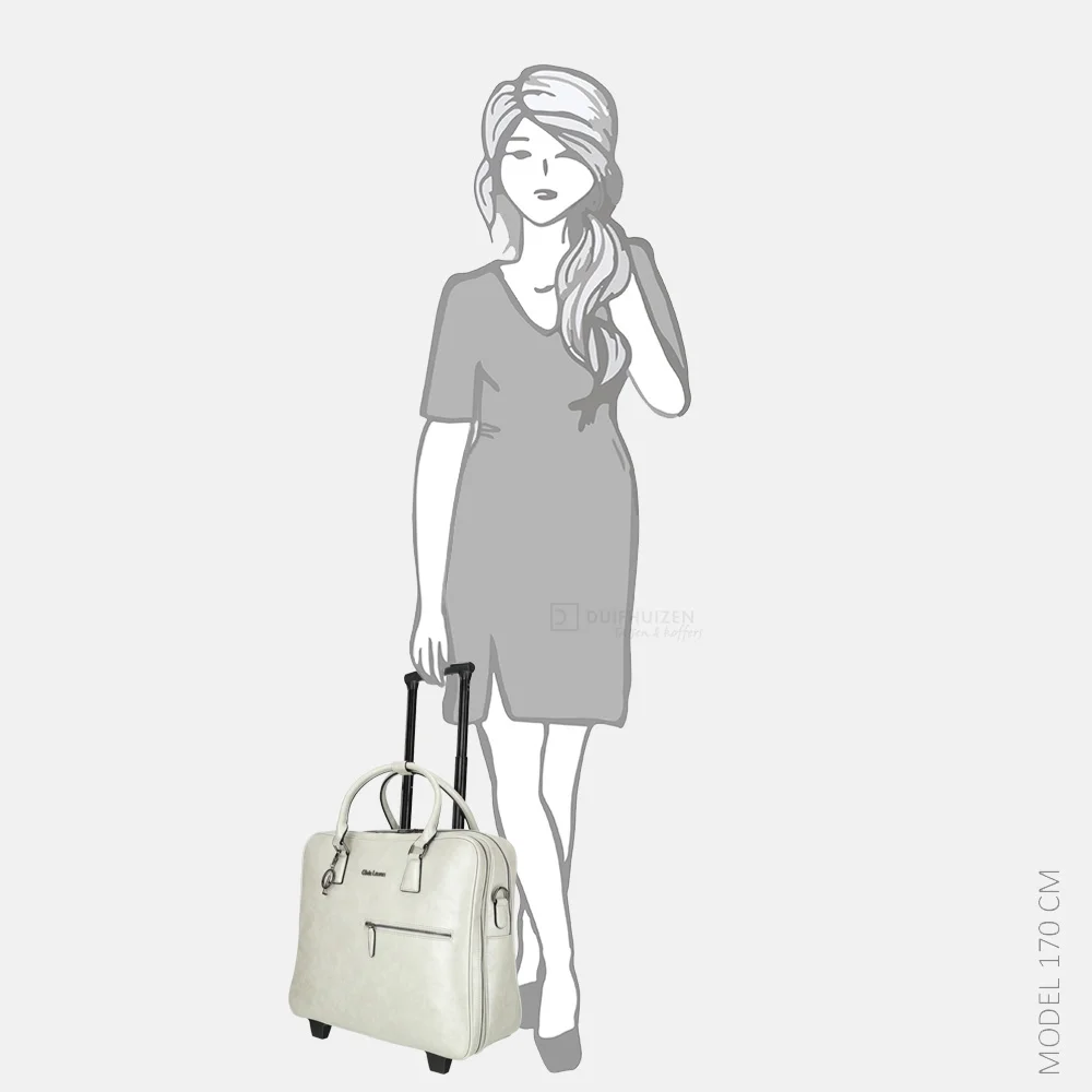 Olivia Lauren Ivy business trolley white bij Duifhuizen