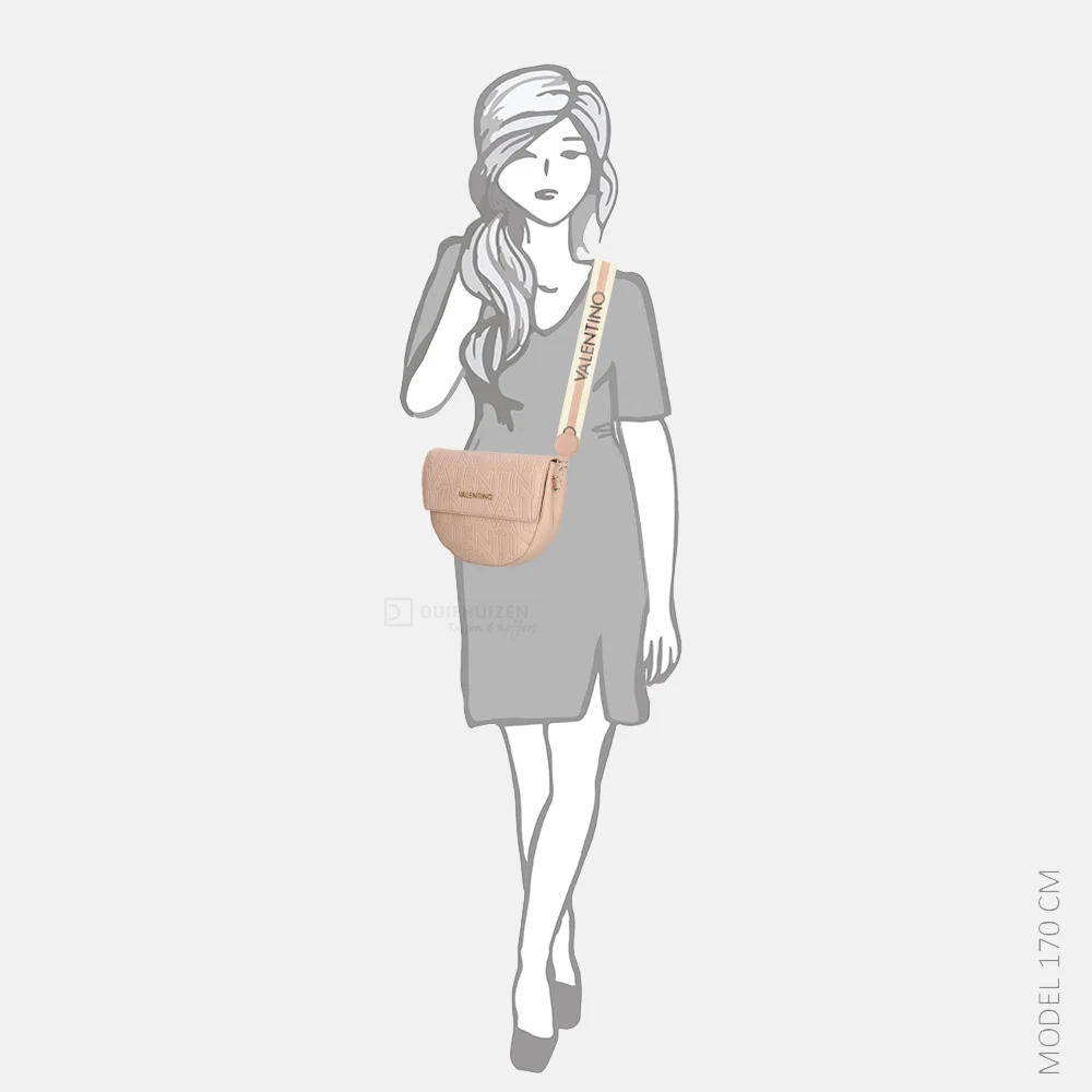 Valentino Bags Pansy crossbody tas cipria bij Duifhuizen