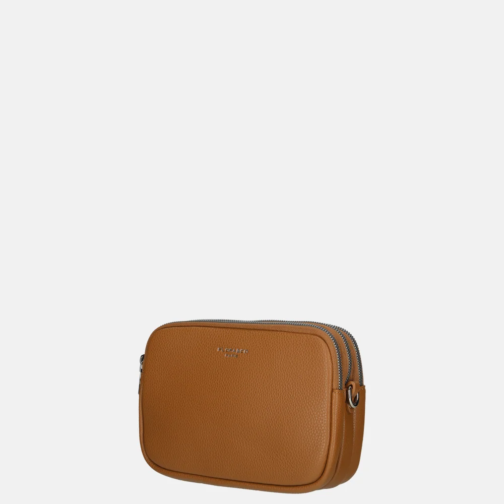 Flora & Co crossbody tas camel bij Duifhuizen