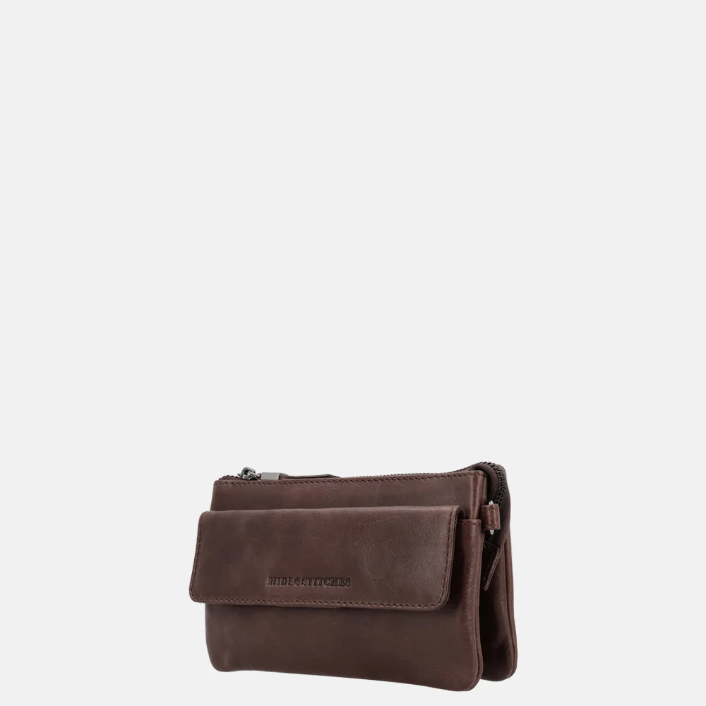 Hide & Stitches Porto crossbody tas S donkerbruin bij Duifhuizen