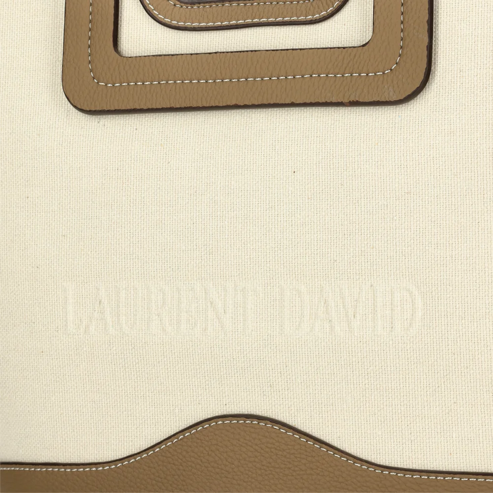 Laurent David Cato handtas taupe bij Duifhuizen