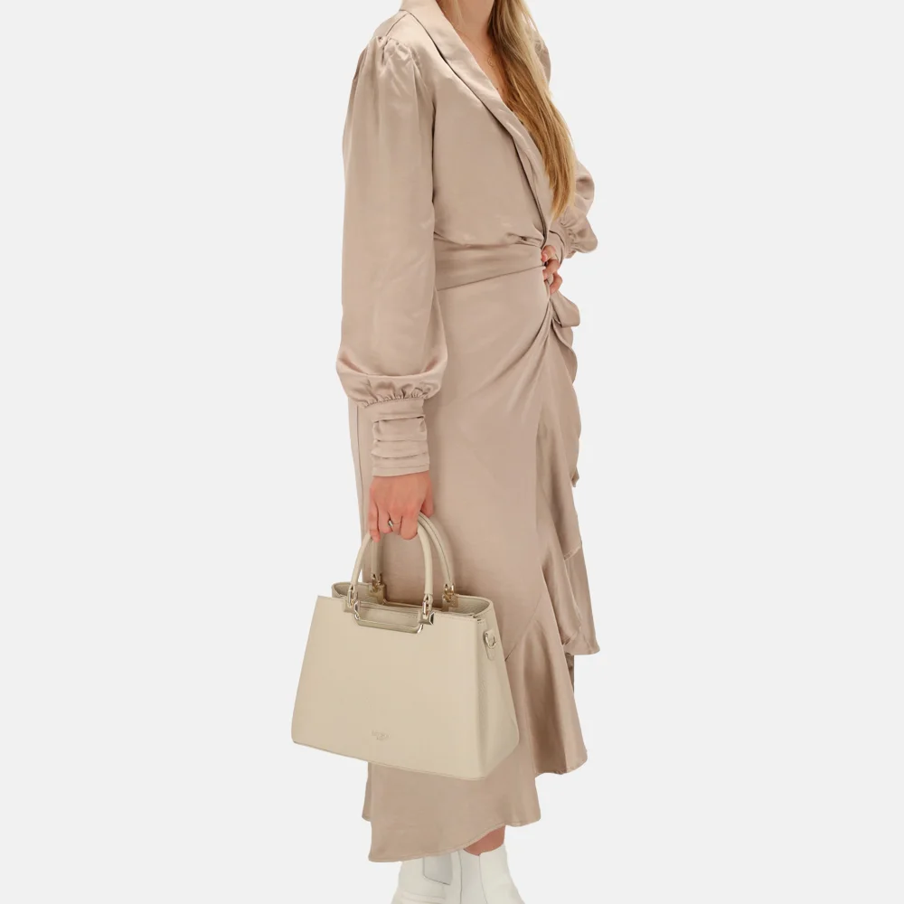 Charm London handtas M beige bij Duifhuizen