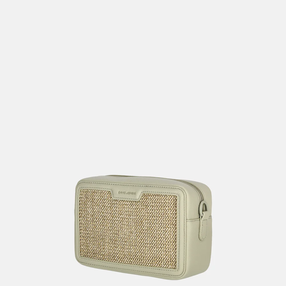 David Jones crossbody tas raffia fair green bij Duifhuizen