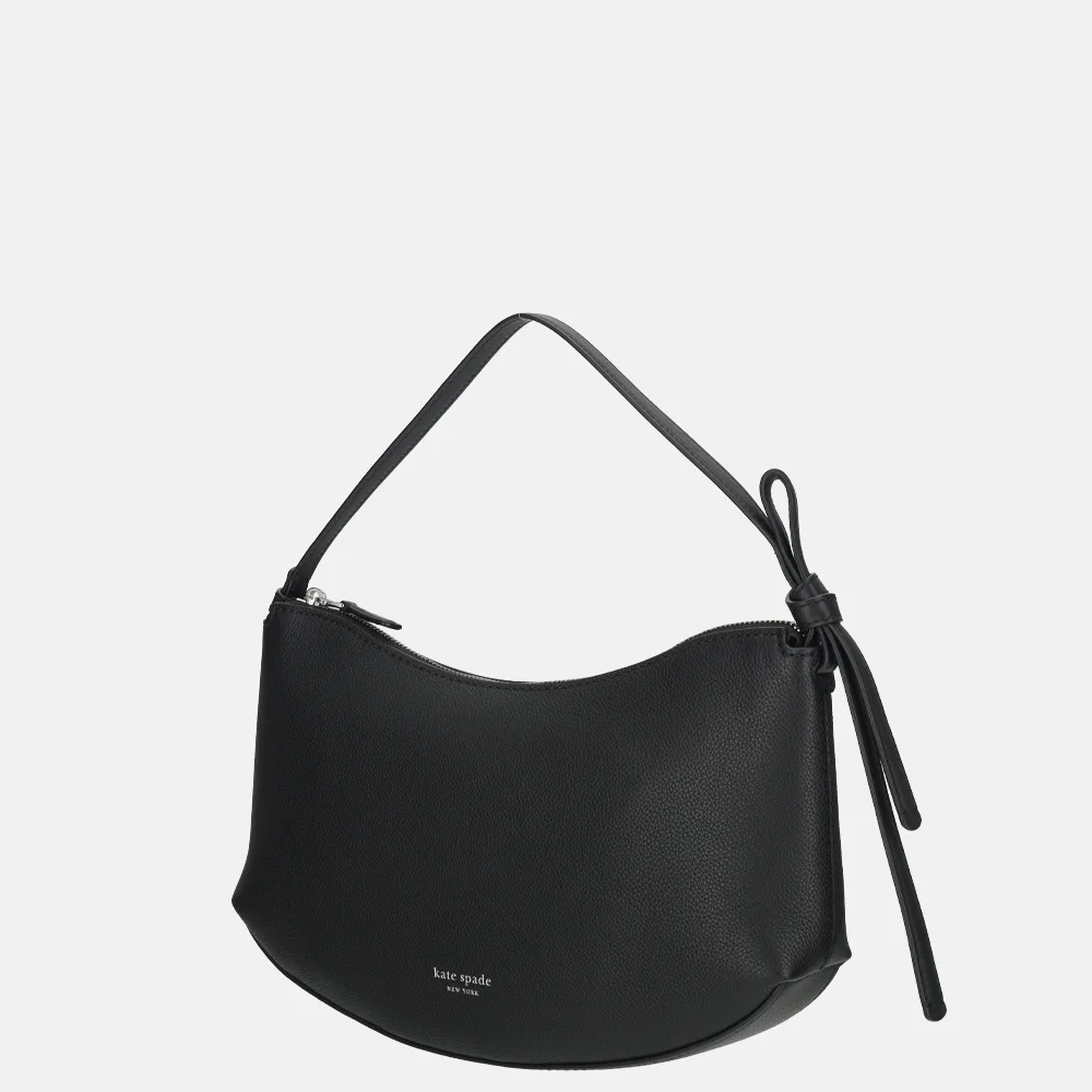 Kate Spade Loop schoudertas pebbled leather black bij Duifhuizen