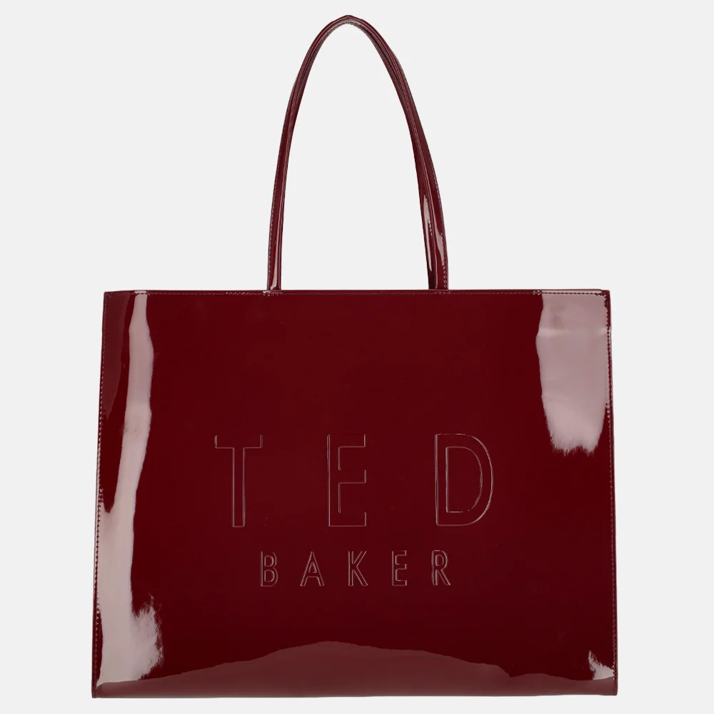 Ted Baker Iconna icon bag shopper XL oxblood bij Duifhuizen