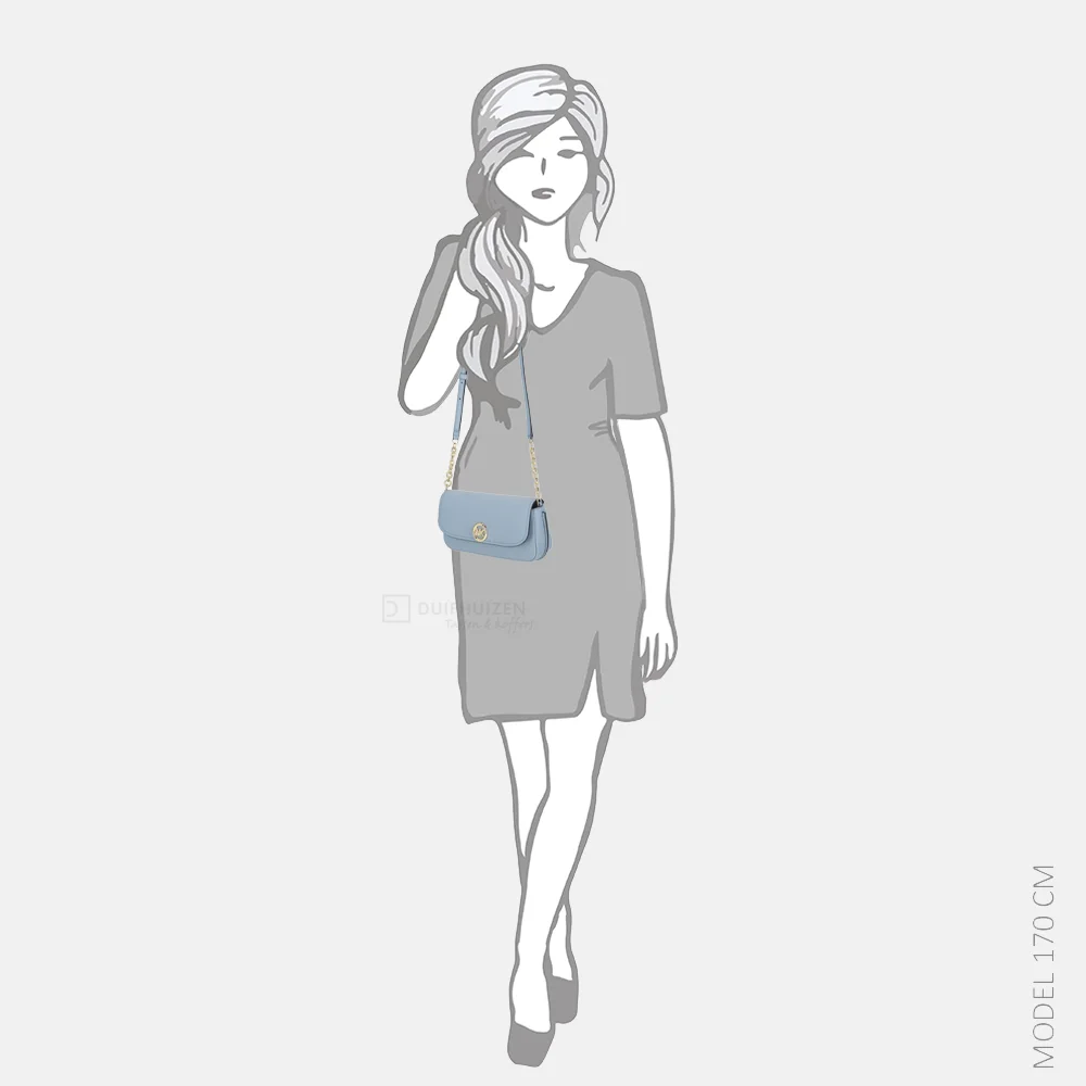 Michael Kors Nolita crossbody tas S chambray bij Duifhuizen