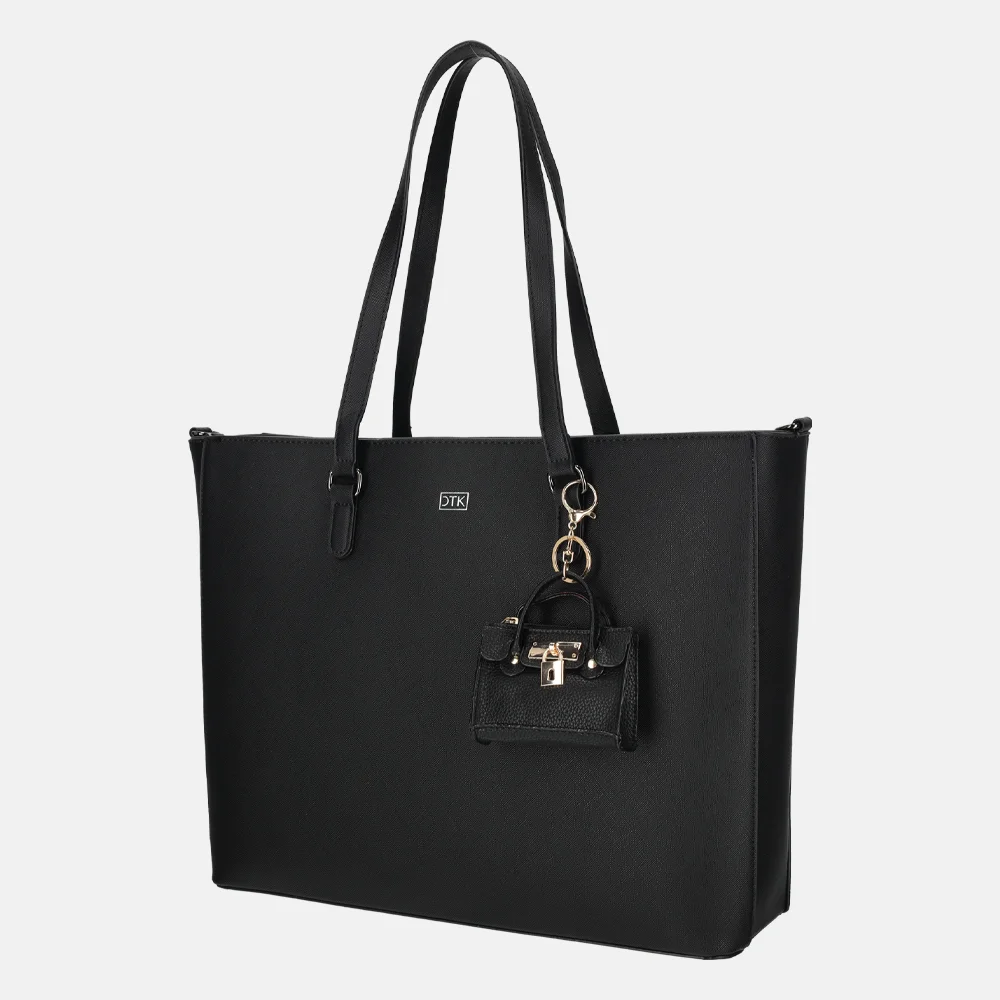 Charm London bag charm/tassenhanger zwart bij Duifhuizen