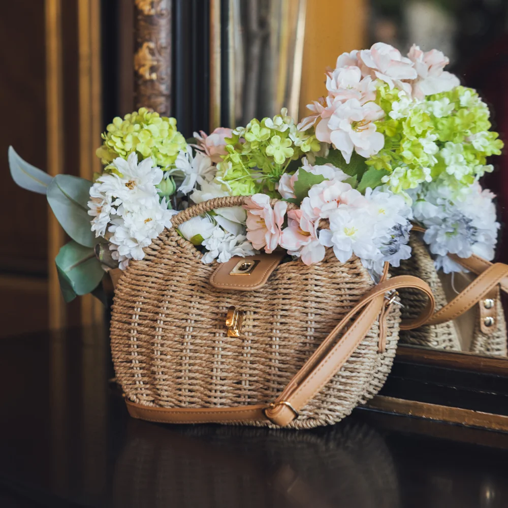 Firenze handtas riet khaki bij Duifhuizen