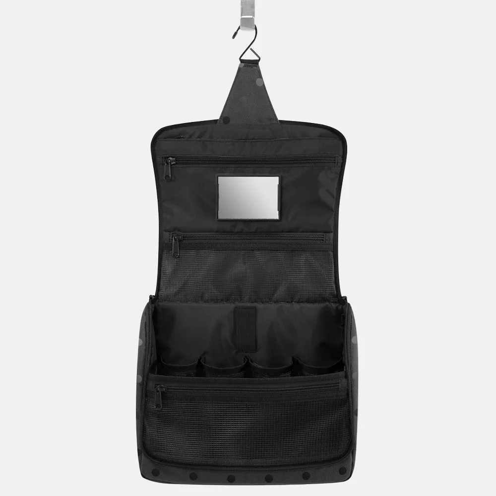 Reisenthel toilettas XL glossy dots black bij Duifhuizen