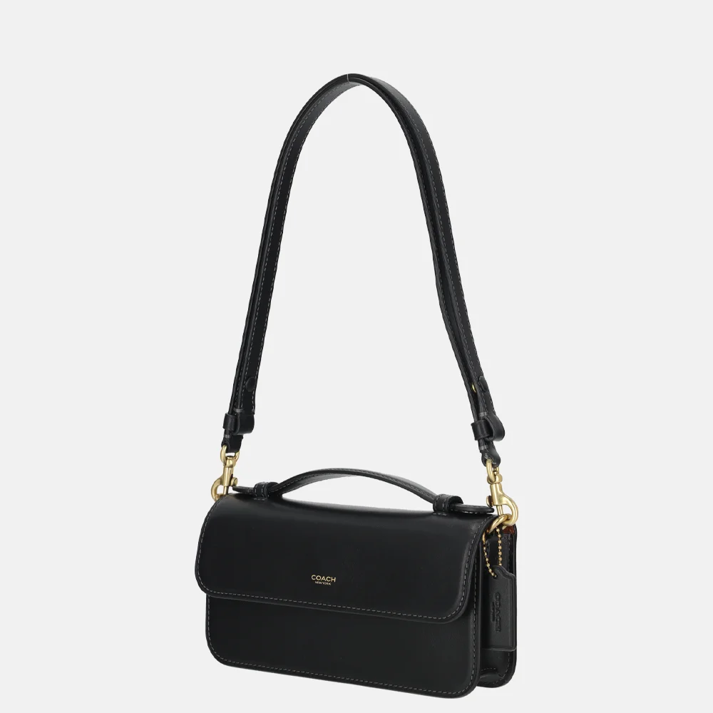 Coach Elora top handle crossbody tas black bij Duifhuizen
