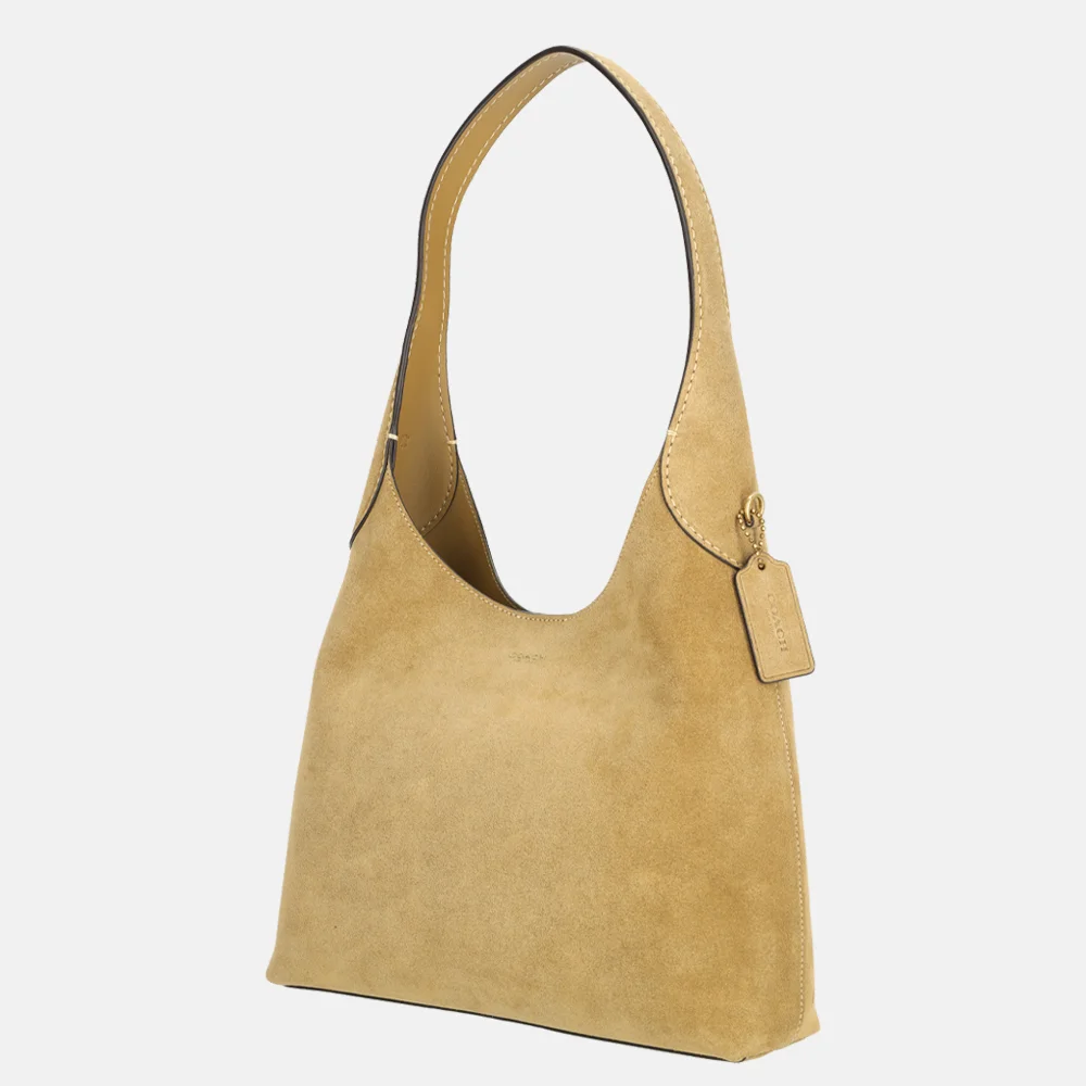 Coach Brooklyn buideltas suede sand bij Duifhuizen