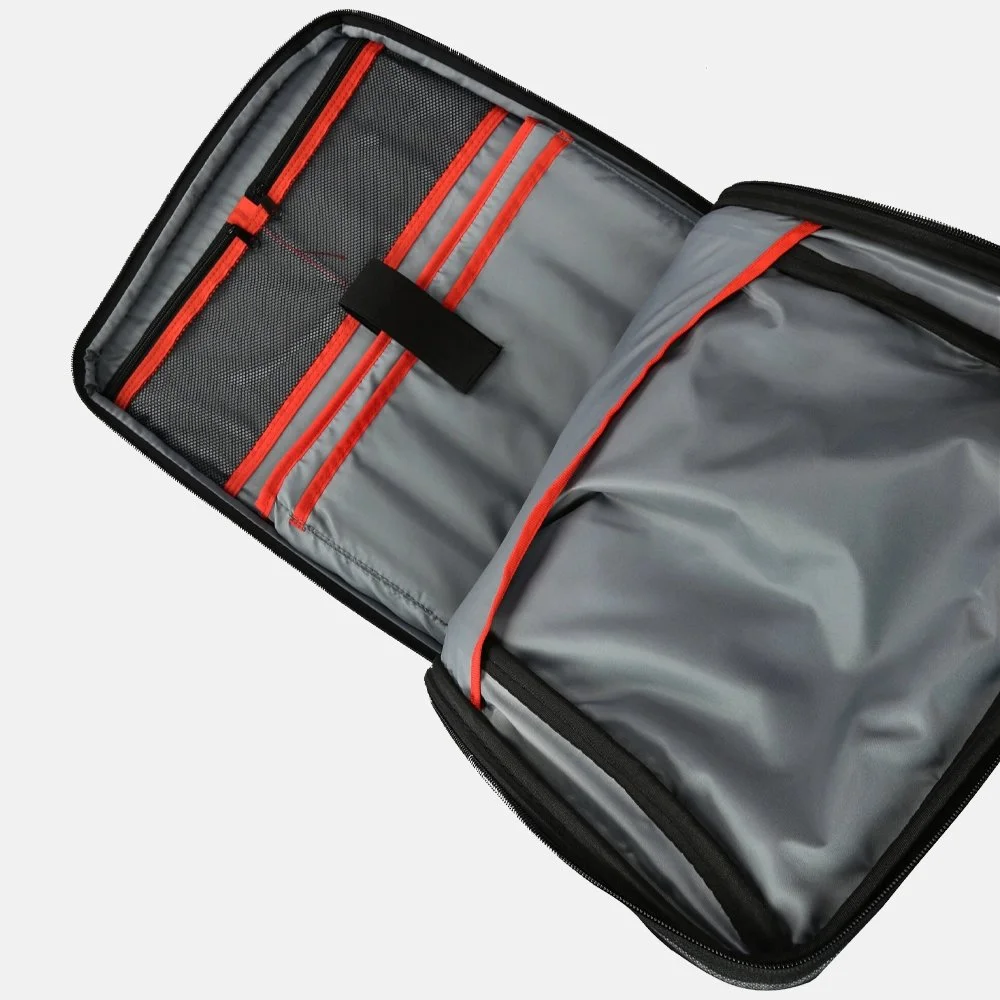 Enrico Benetti Frankfurt handbagage koffer 17 inch zwart bij Duifhuizen