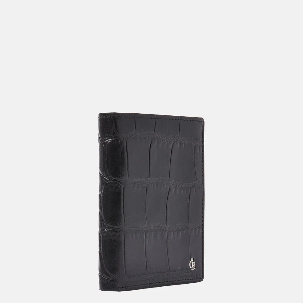 Castelijn en Beerens billfold croco black bij Duifhuizen