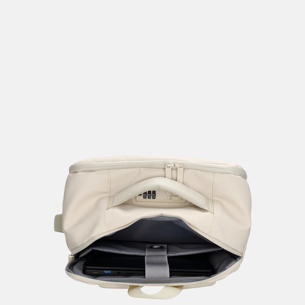 Beagles laptoprugzak 17 inch gebroken wit bij Duifhuizen