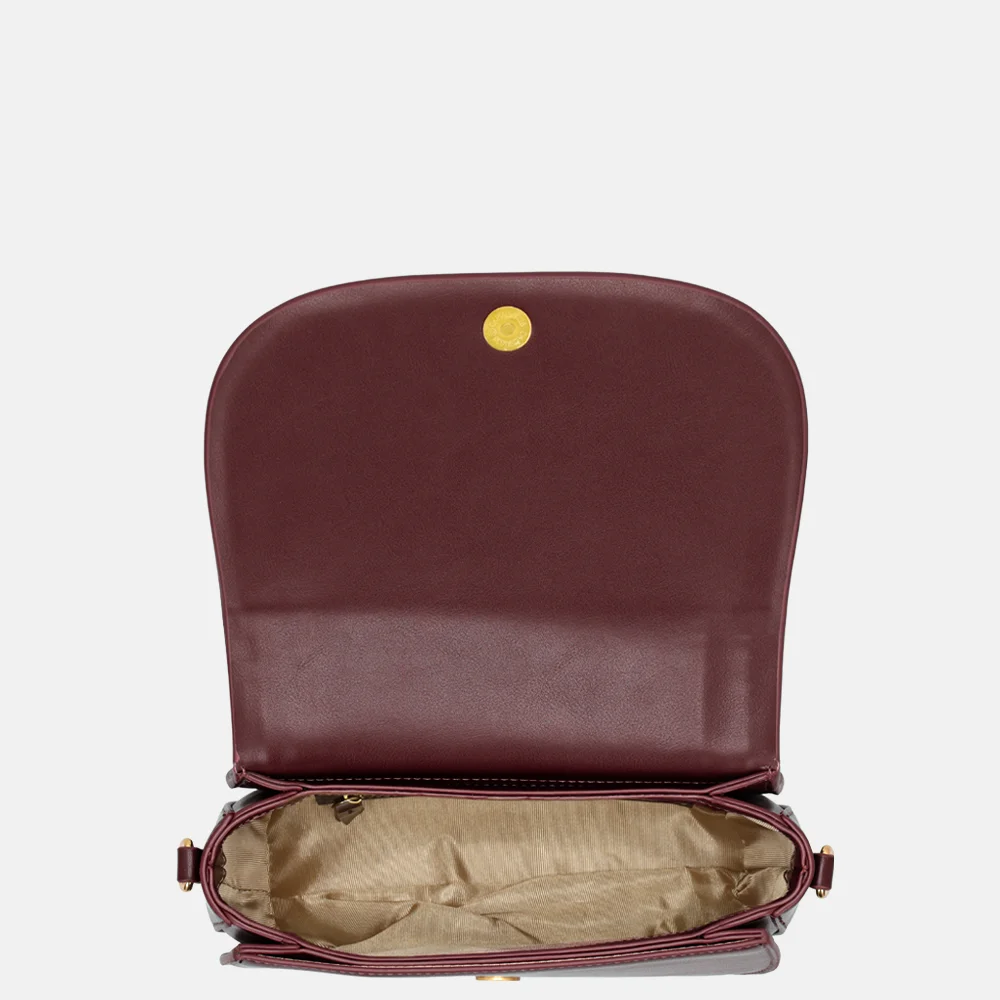 Firenze crossbody tas burgundy bij Duifhuizen