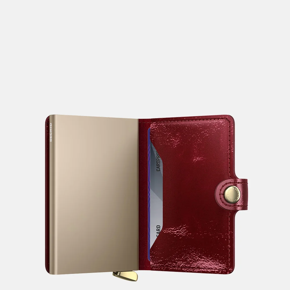 Secrid Mini Wallet Premium pasjeshouder Naplak Red +  bij Duifhuizen