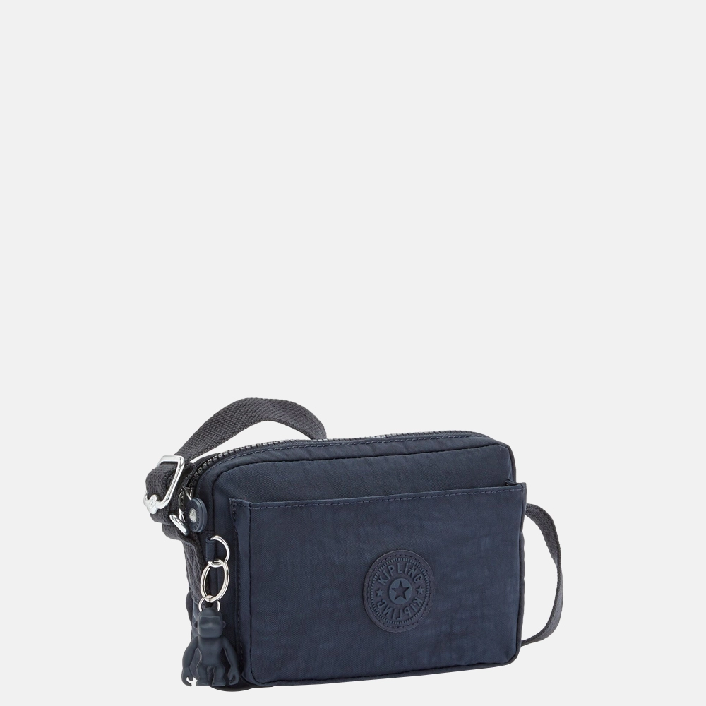 Kipling Abanu crossbody tas blue bleu 2 bij Duifhuizen