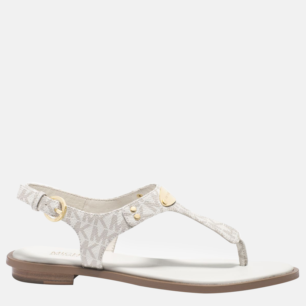 Michael Kors Plate sandalen vanilla bij Duifhuizen