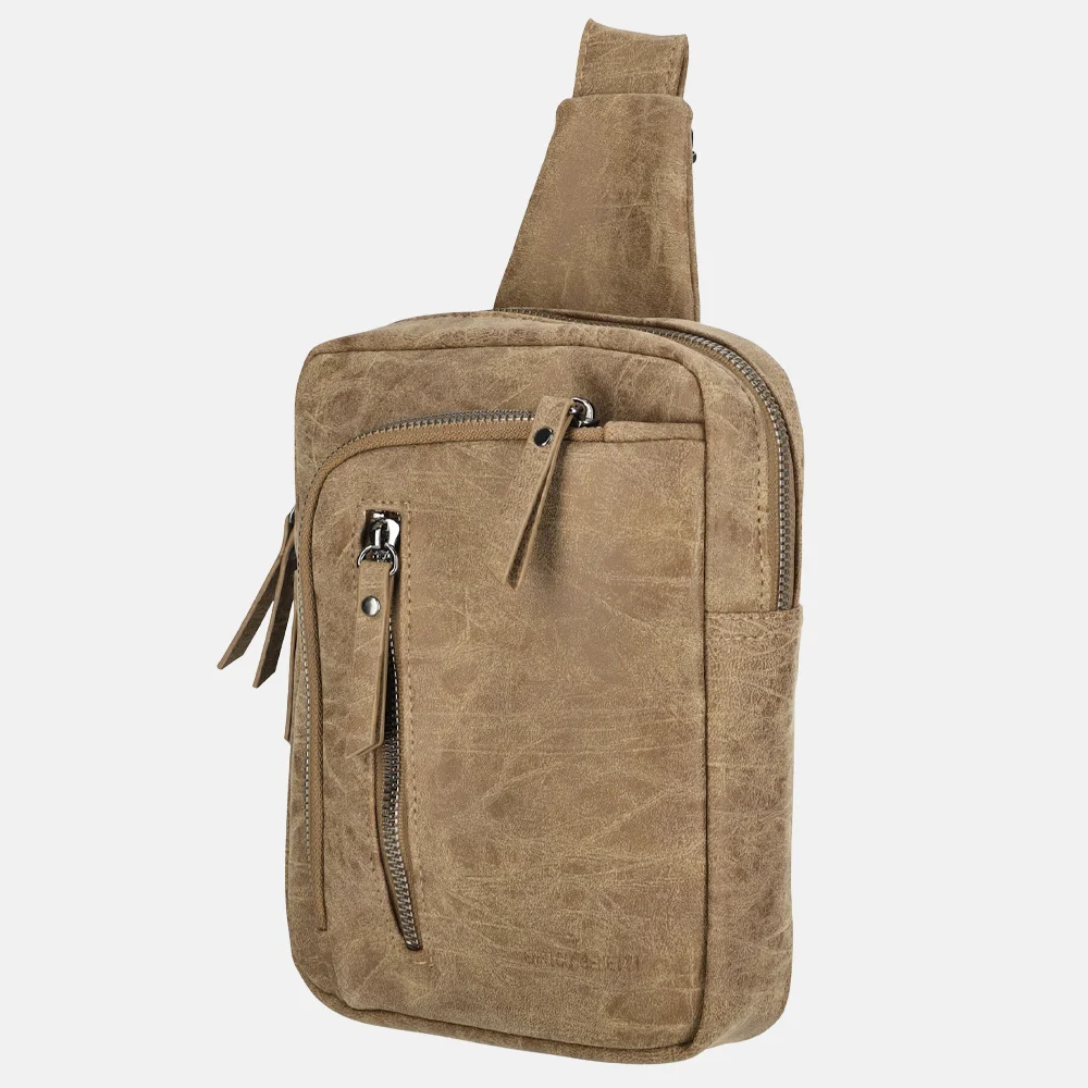 Enrico Benetti Zoe crossbody tas camel bij Duifhuizen