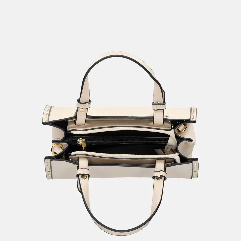 Firenze handtas studs beige bij Duifhuizen