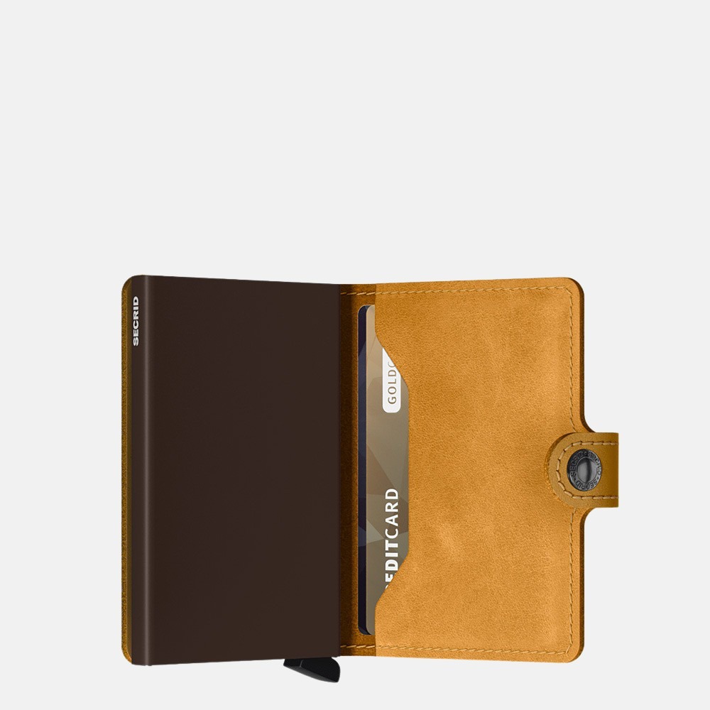 Secrid Miniwallet pasjeshouder vintage ochre bij Duifhuizen
