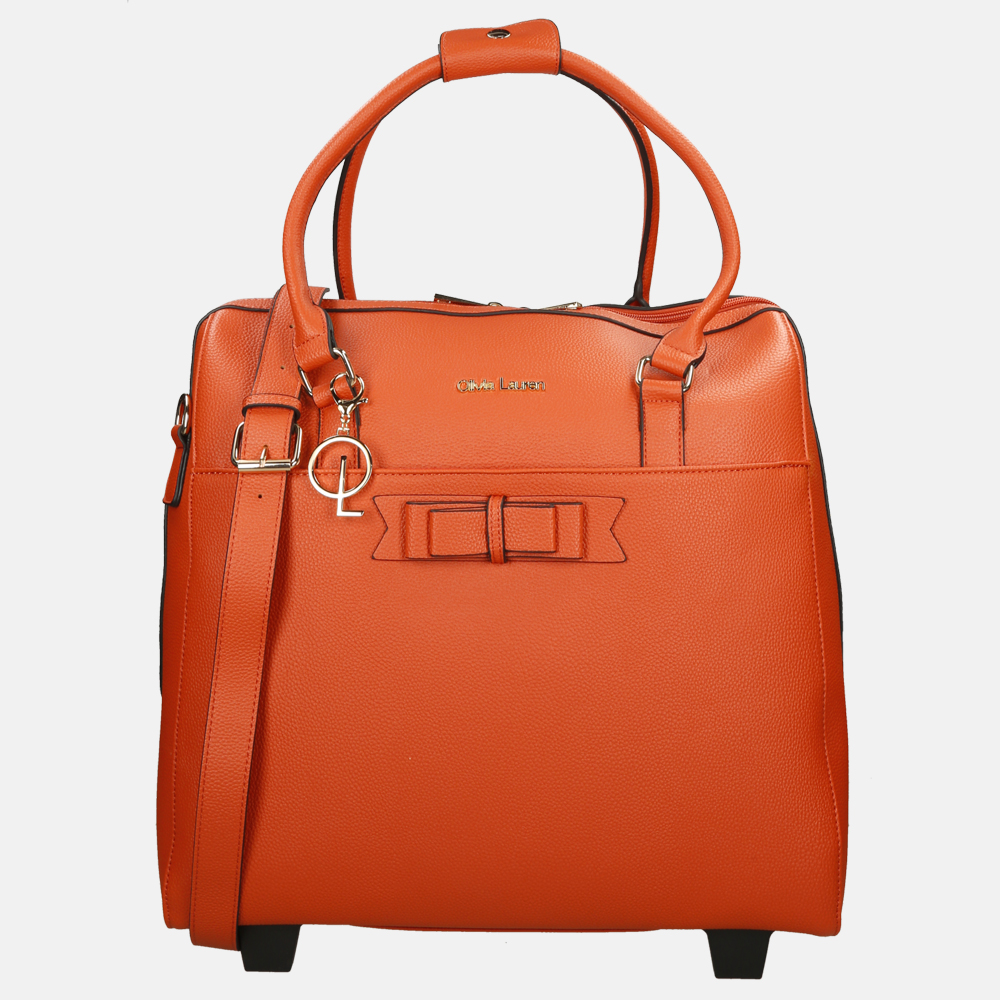 Olivia Lauren business trolley oranje bij Duifhuizen