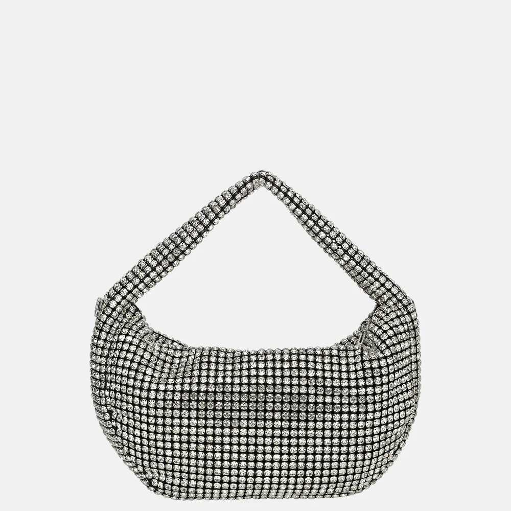 Firenze strass buideltje handtas silver bij Duifhuizen