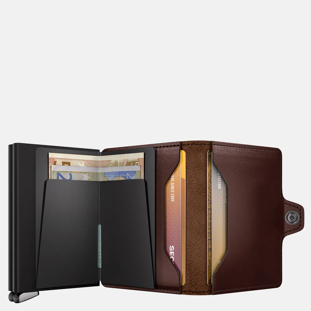 Secrid Premium Twinwallet pasjeshouder Dusk Dark Brown + bij Duifhuizen