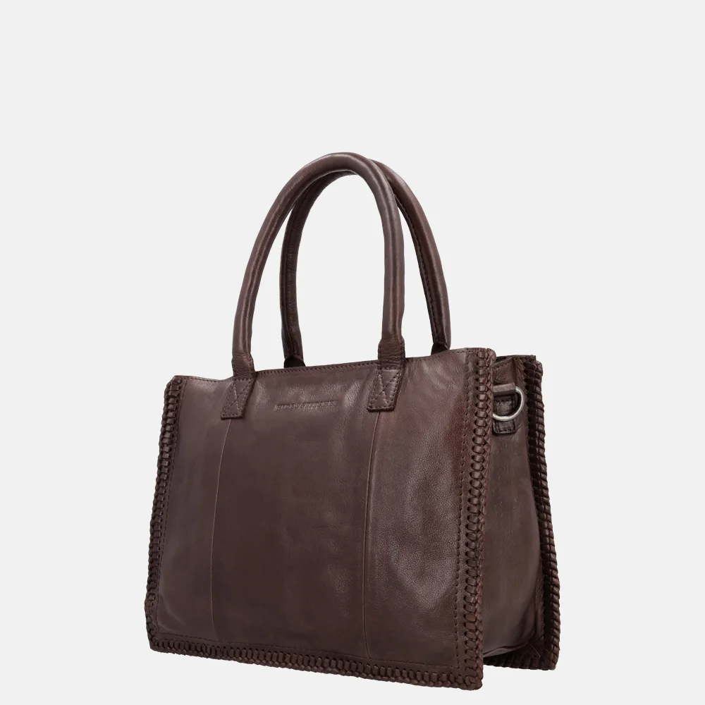 Hide & Stitches Country handtas M donkerbruin bij Duifhuizen