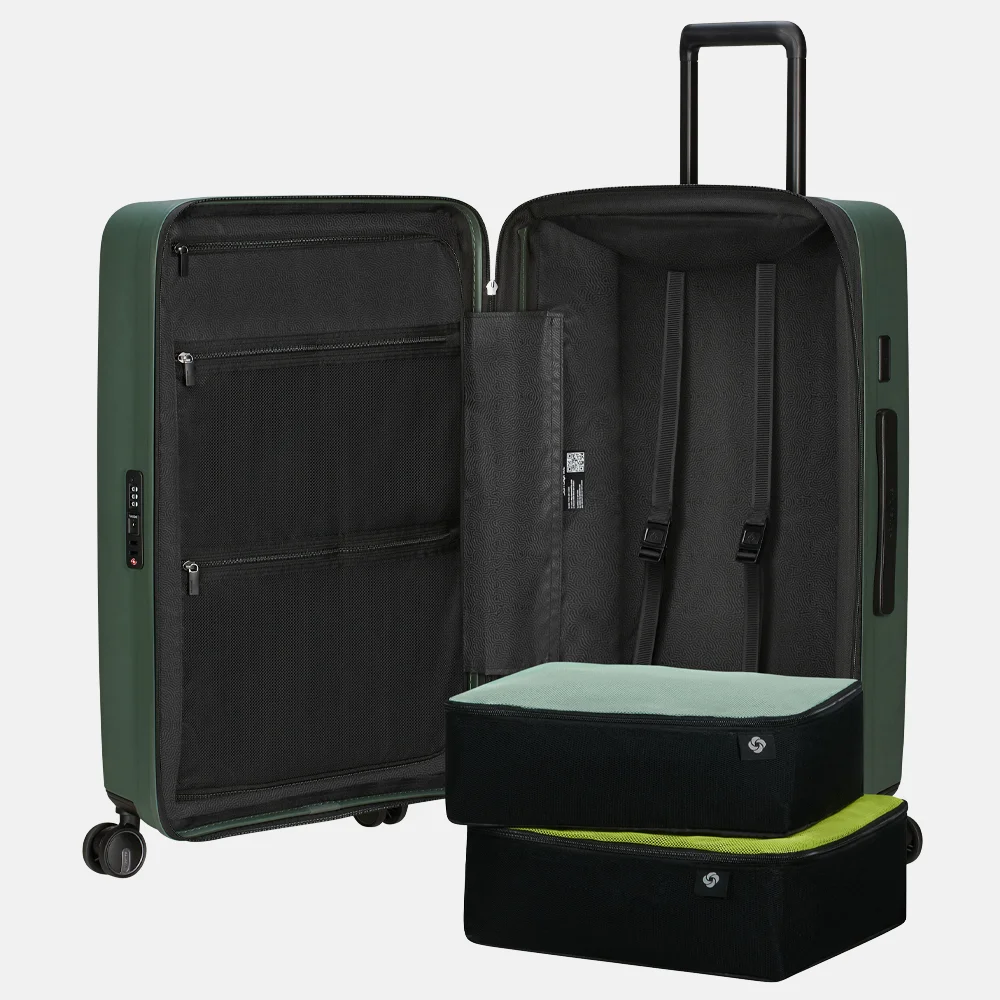 Samsonite RestackD reiskoffer 68 cm uitbreidbaar sage bij Duifhuizen