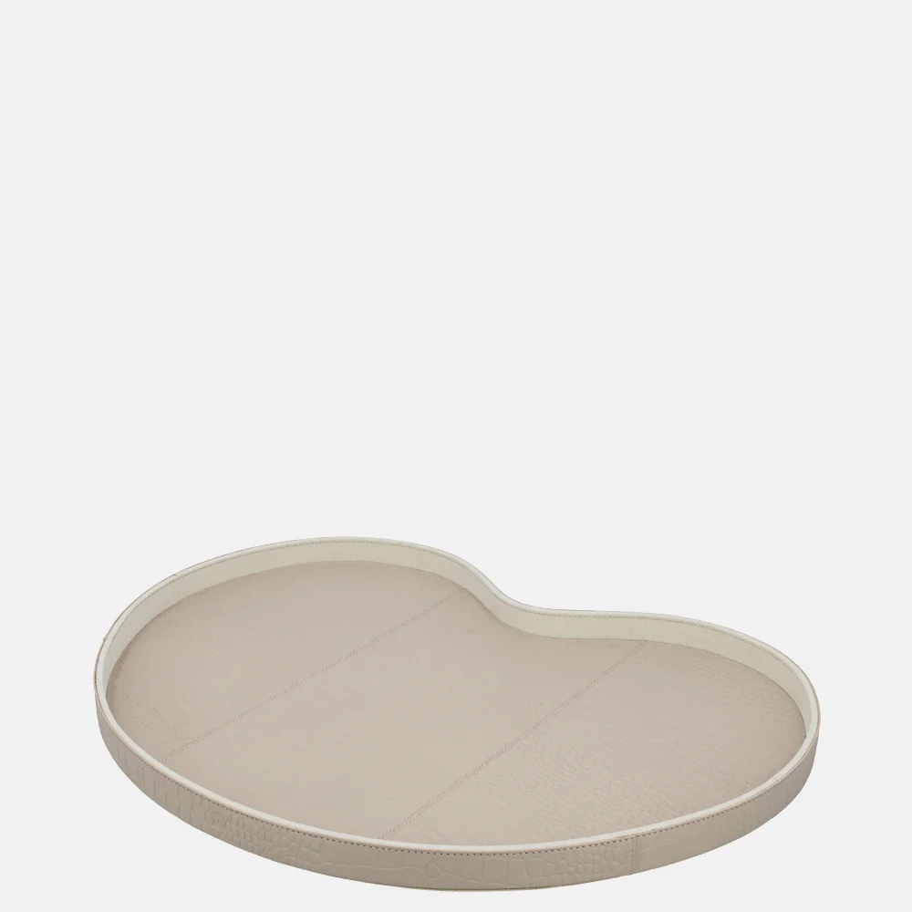 Chamada Chloe Kidney dienblad croco L beige bij Duifhuizen