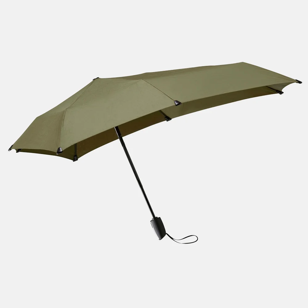 Senz automatic foldable stormparaplu martini olive