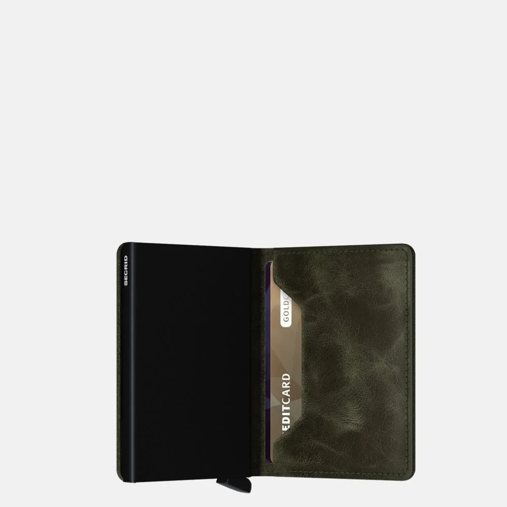 Secrid Slimwallet pasjeshouder olive black bij Duifhuizen