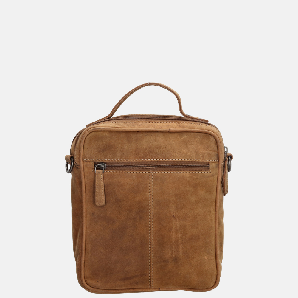 Hide & Stitches schoudertas brown bij Duifhuizen