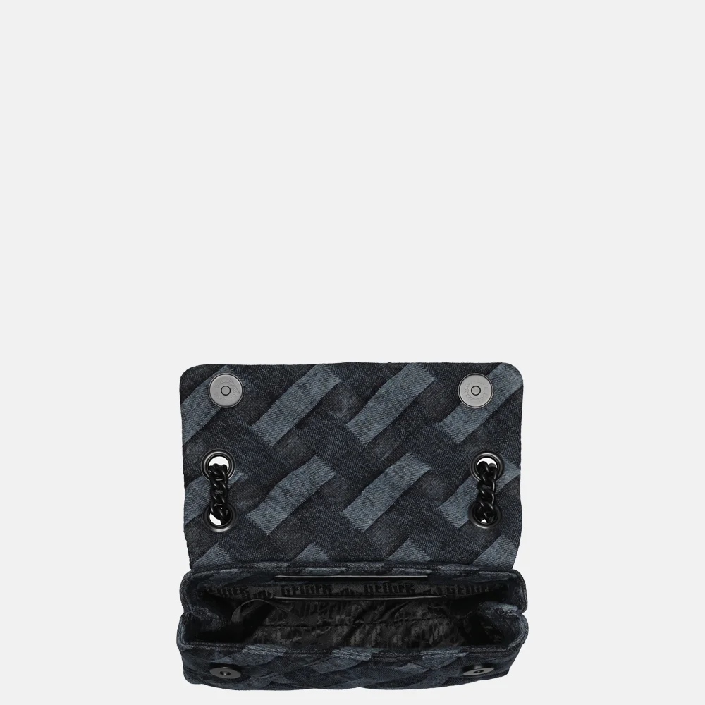 Kurt Geiger Kensington crossbody tas mini dark denim bij Duifhuizen