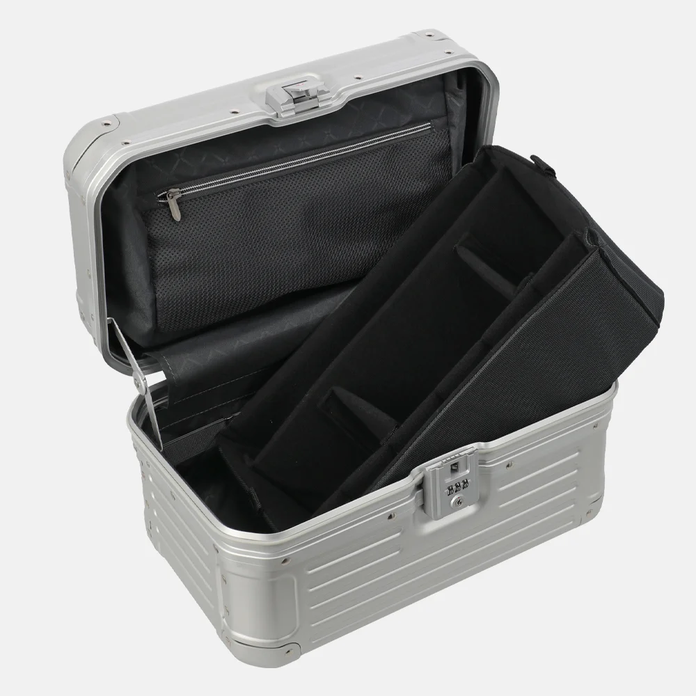 Travelite Next 2.0 beautycase silver bij Duifhuizen