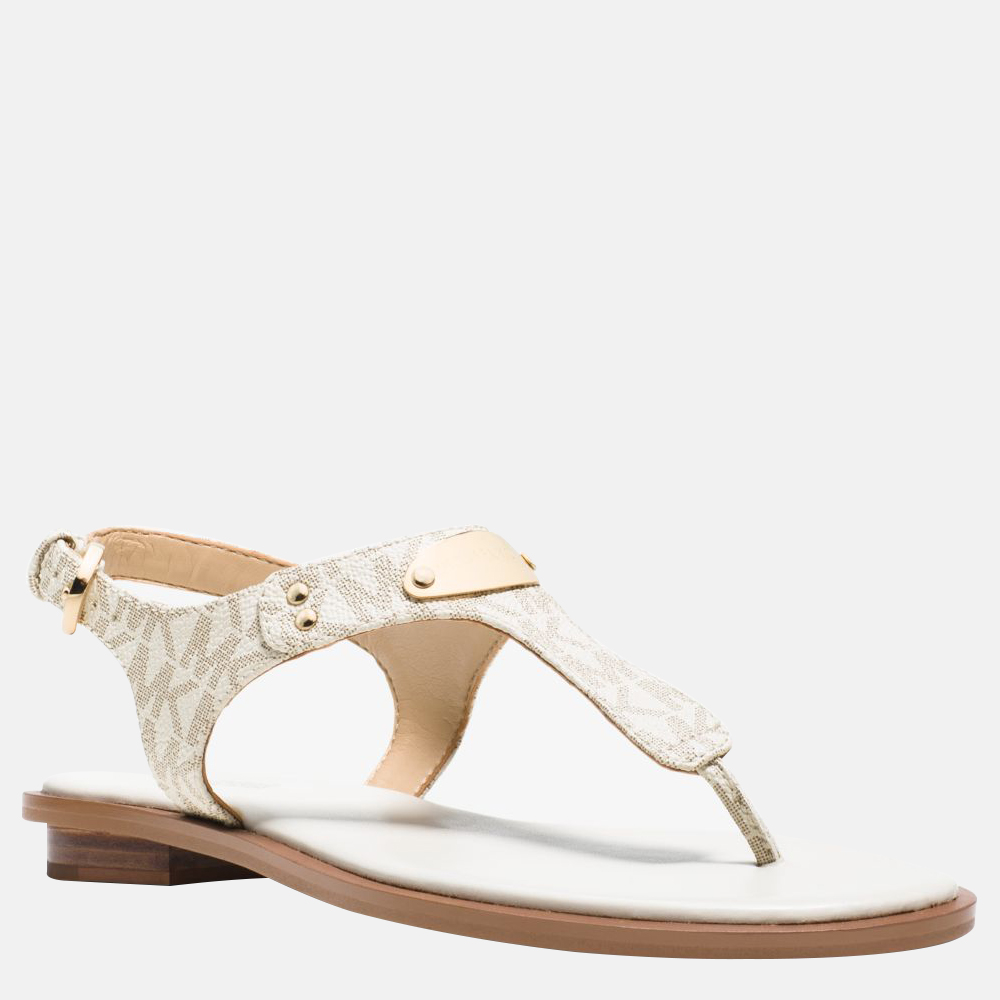 Michael Kors Plate sandalen vanilla bij Duifhuizen