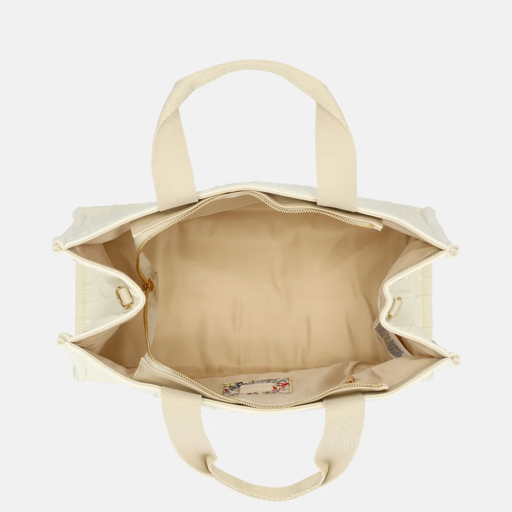 Liu Jo Logo handtas white cream bij Duifhuizen