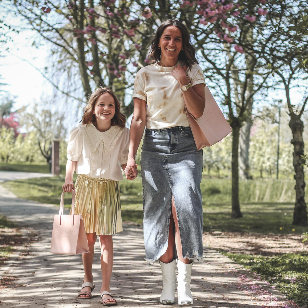 Ted Baker Soocon shopper L dusky pink bij Duifhuizen