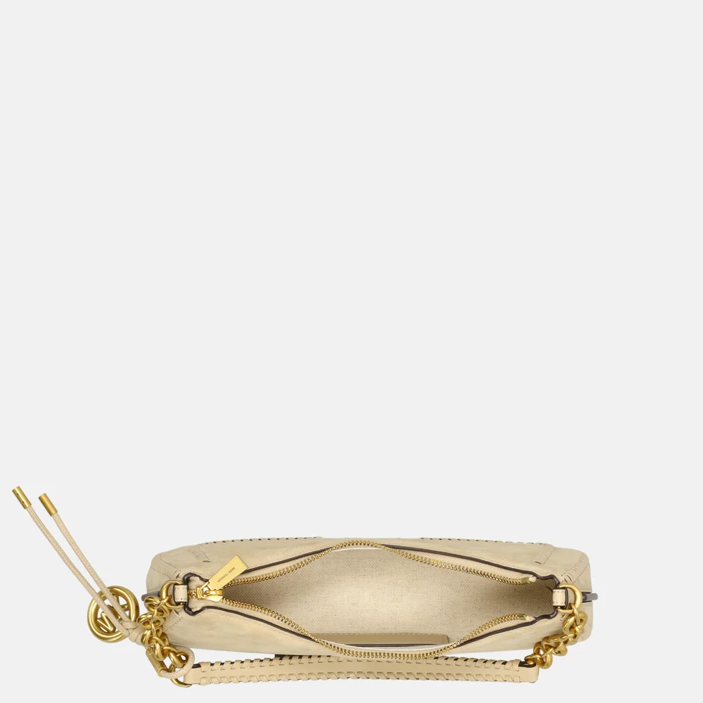 Michael Kors Nolita chain pouchette schoudertas M khaki bij Duifhuizen