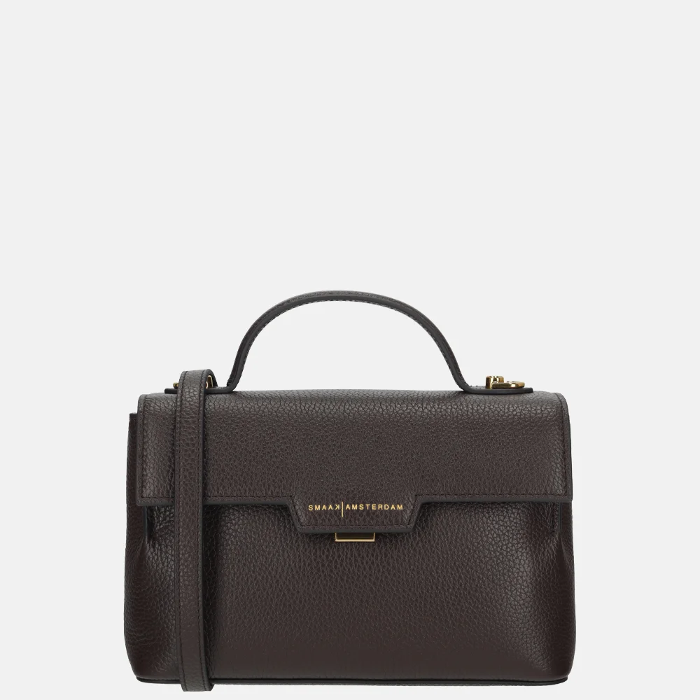 Smaak Amsterdam Flora crossbody tas dark chocolat