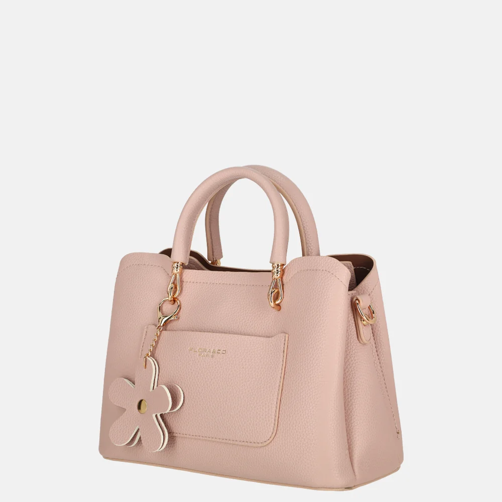 Flora & Co handtas M rose bij Duifhuizen