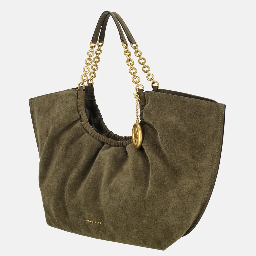 Michael Kors Indie cinch tote shopper L loden bij Duifhuizen