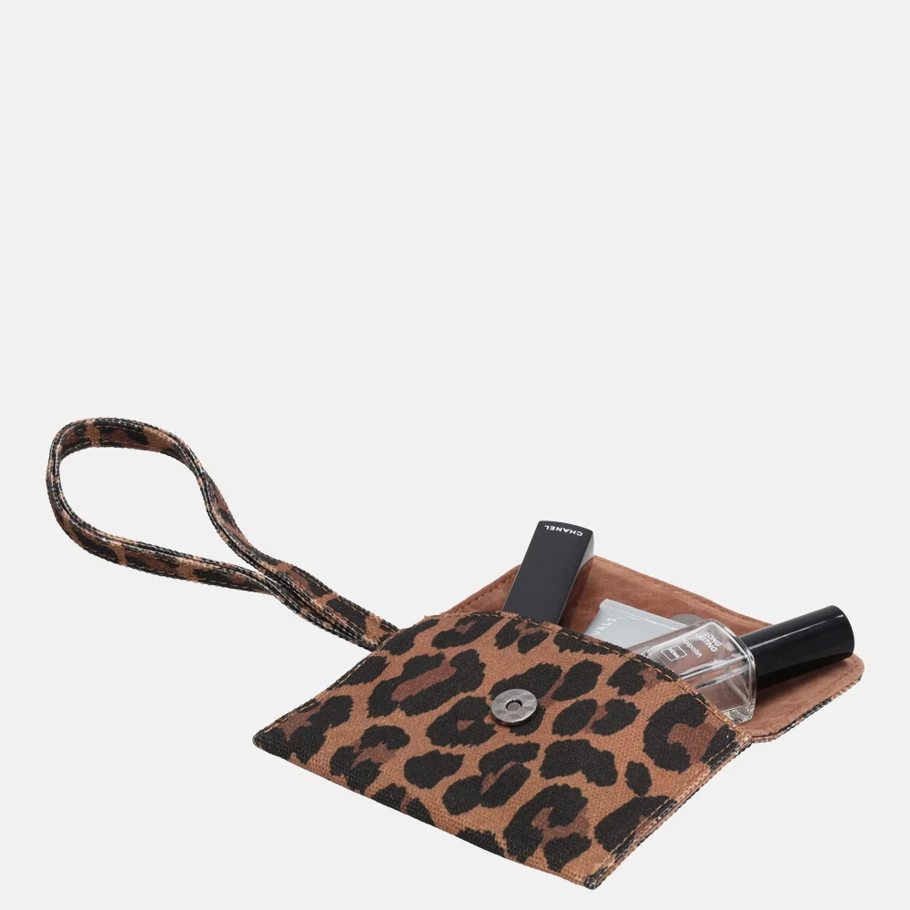 Charm London handtas met laptopvak luipaard bij Duifhuizen
