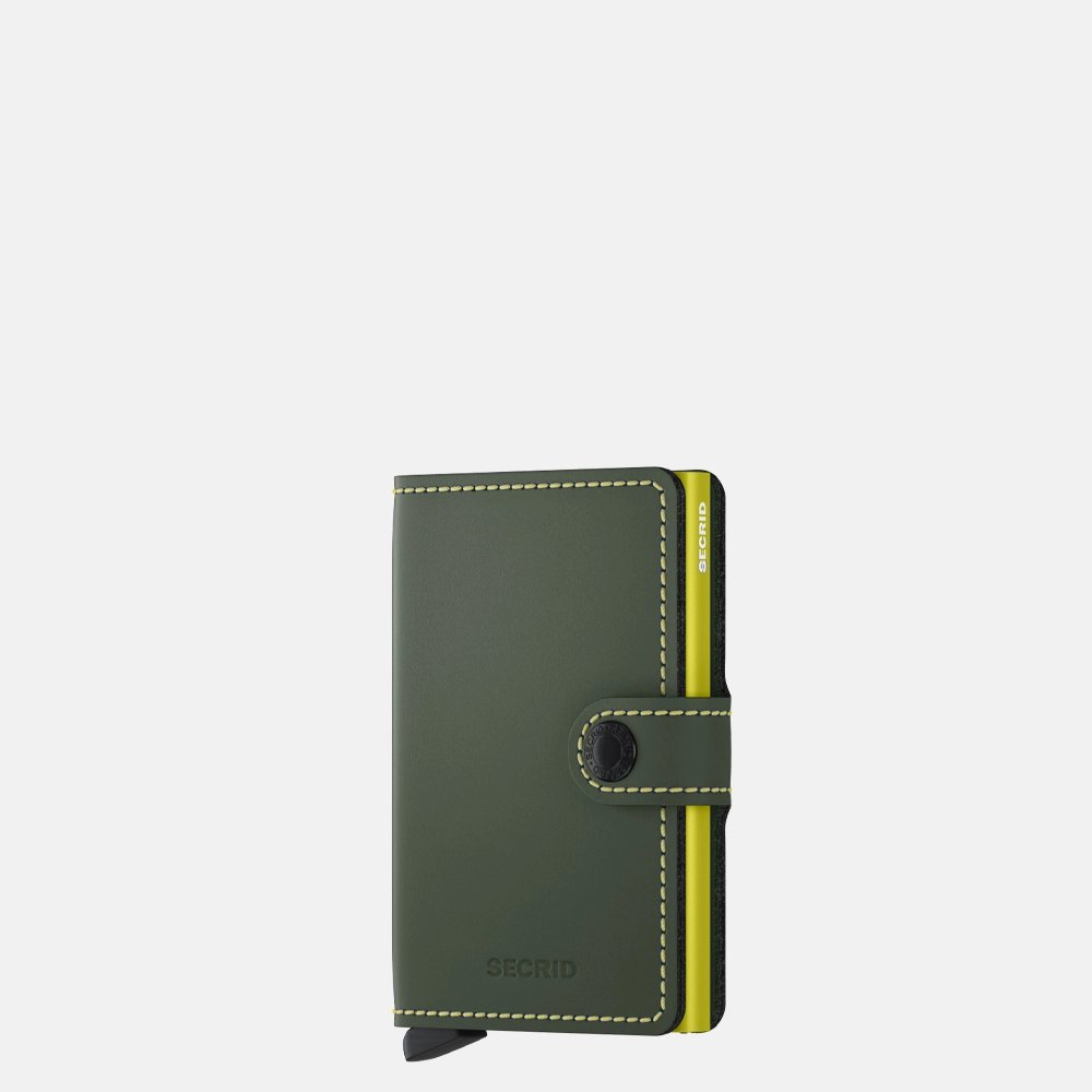 Secrid Miniwallet pasjeshouder matte green & lime bij Duifhuizen